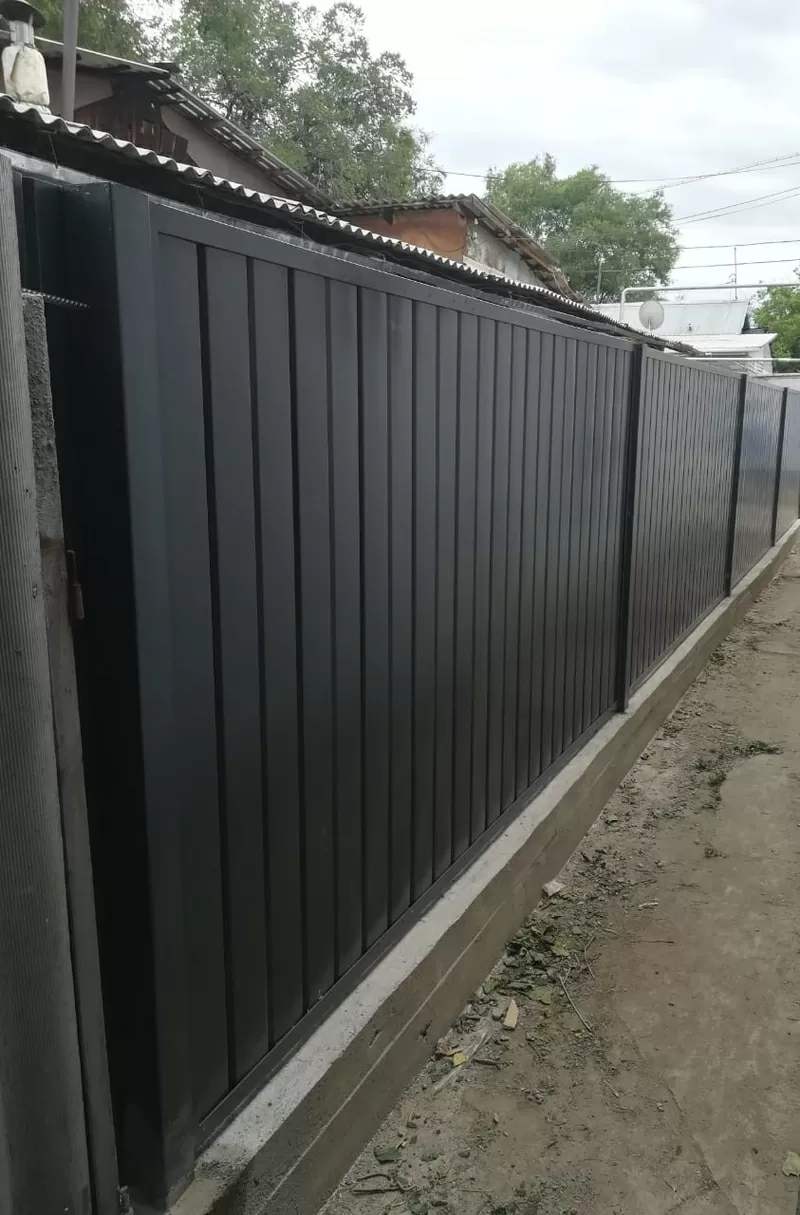 Заборы под ключ: Алматы,  Талдыкорган,  Конаев. Гарантия 2