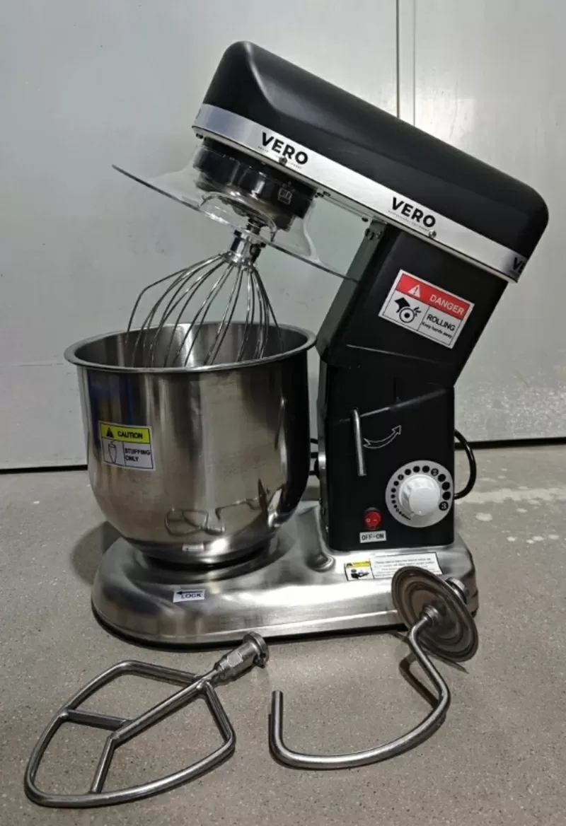 Планетарный миксер SL-B7B (7 литров) Черный  Профессиональный настольн