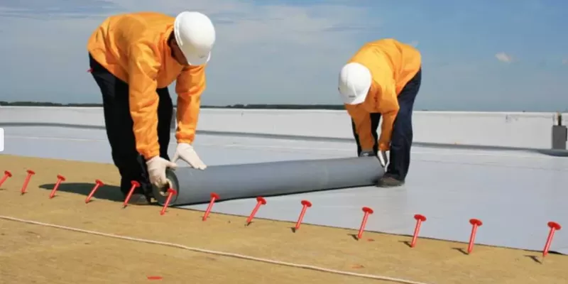 Выполним кровельные работы любой сложности. Кровля из Пвх Мембрана Plastfoil Eco 1,  5 мм по Казахстан 3