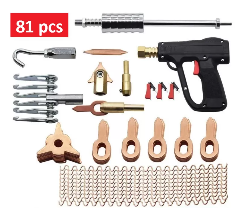 Набор инструмента 81 деталь для кузовных работ. Обратный молоток. и.т.