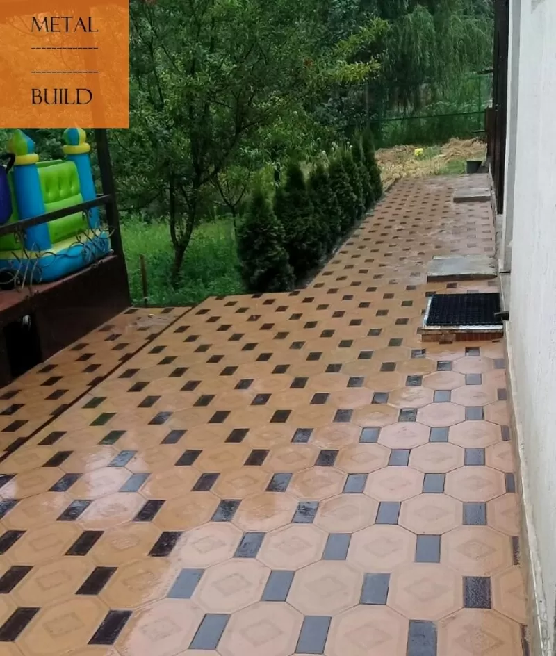 Укладка плитки, брусчатки, бордюра под ключ: Алматы, Конаев. Гарантия 2