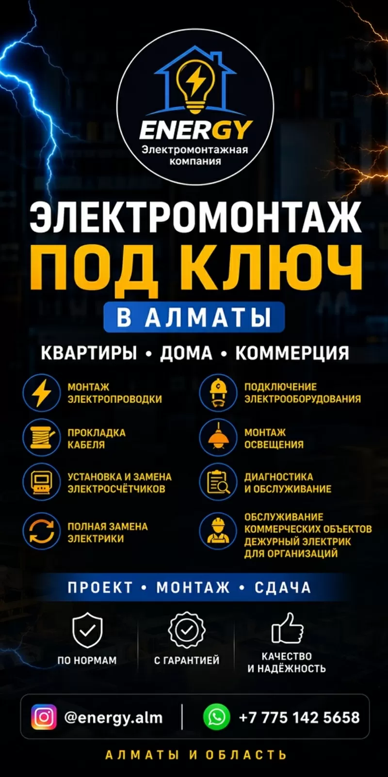 ЭЛEКТРОМОНТАЖ ПОД КЛЮЧ В АЛМАТЫ. 2