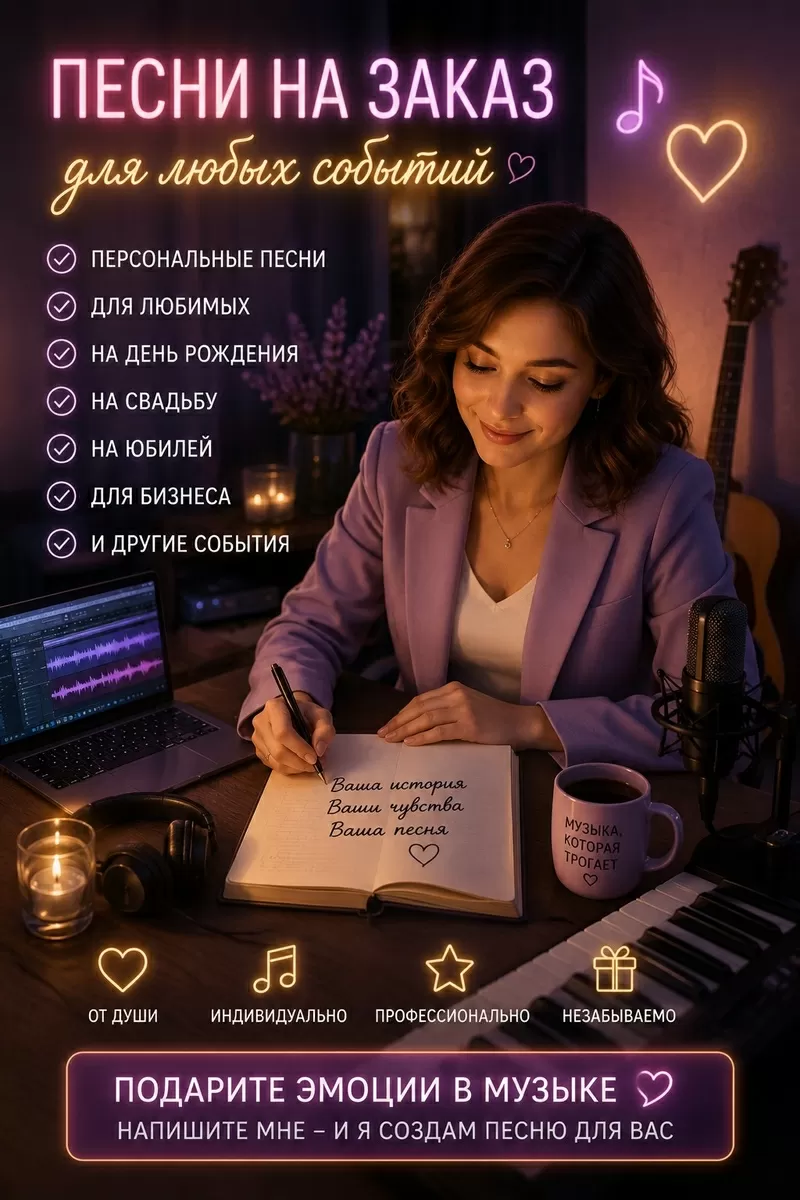 Песня на заказ это подарок, который запомнится навсегда.