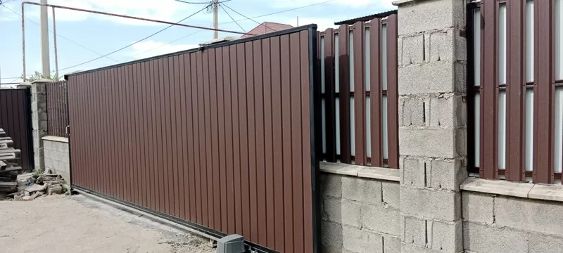 Откатные консольные ворота, автоматика 5